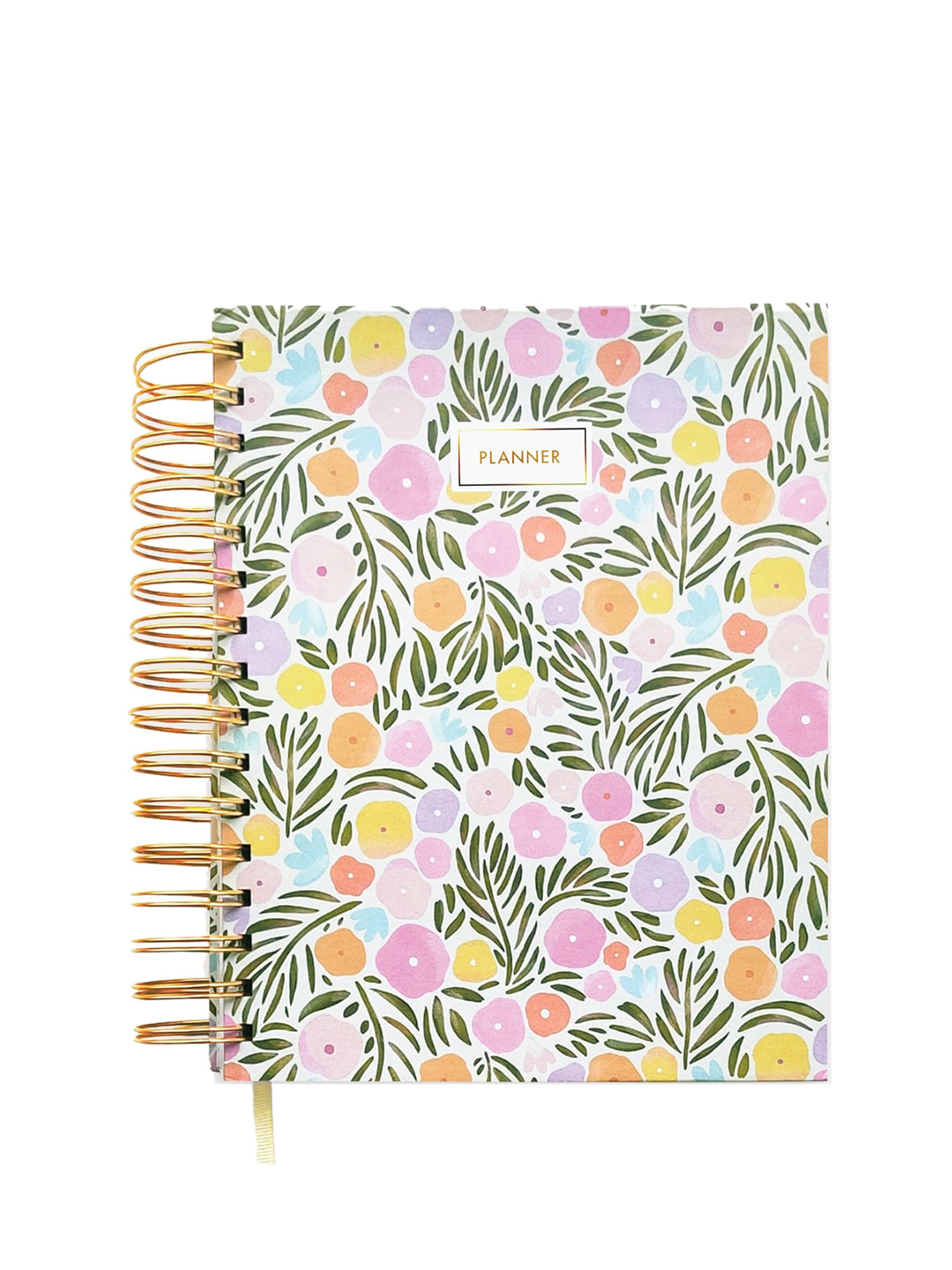 

happywagon White Printed Happy Florals Undated Planner
