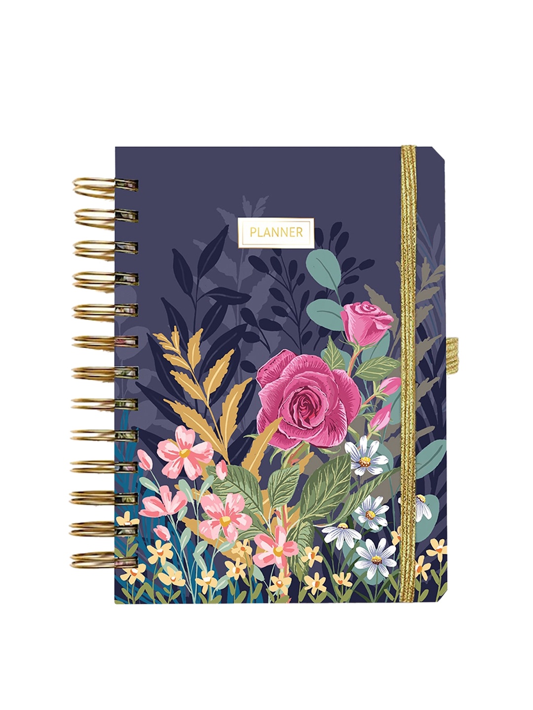

happywagon Blue & Green Printed Wiro Undated Planner Notebook, Multi