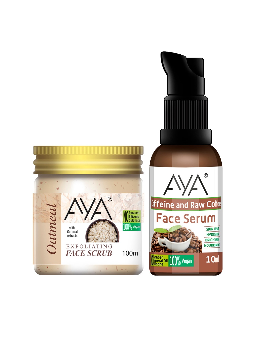

AYA Set Of 2 Face Scrub 100ml & Face Serum 10ml, Multi