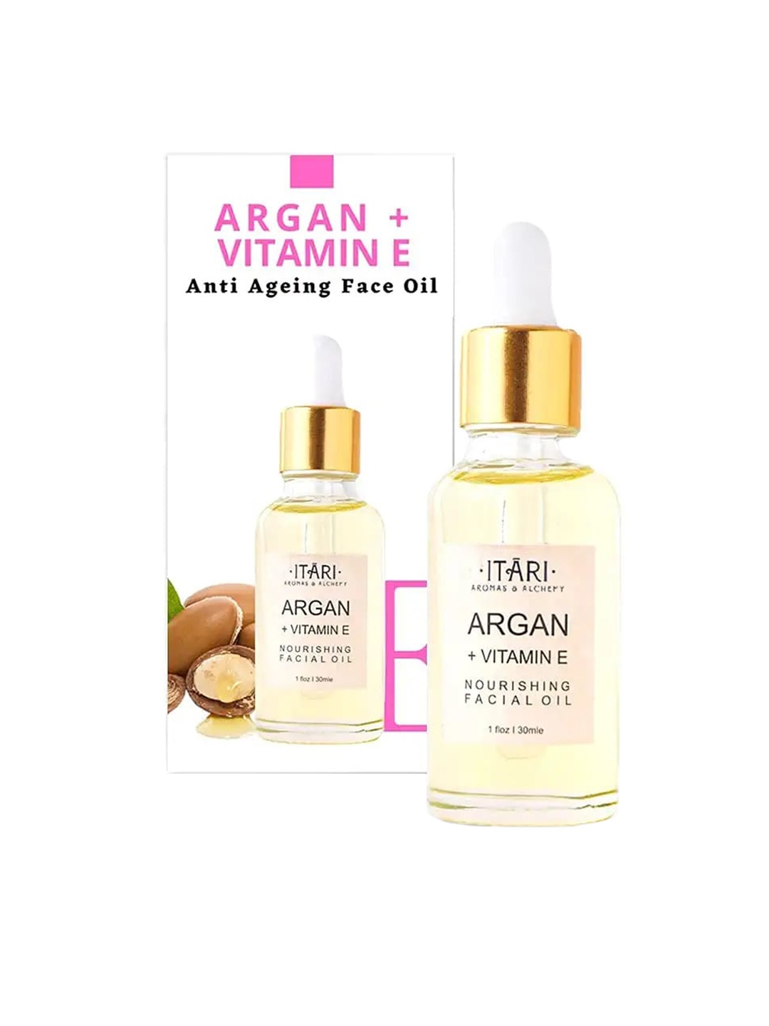 

Itari Argan Vitamin E Nourishing Facial Oil 30ml, Yellow