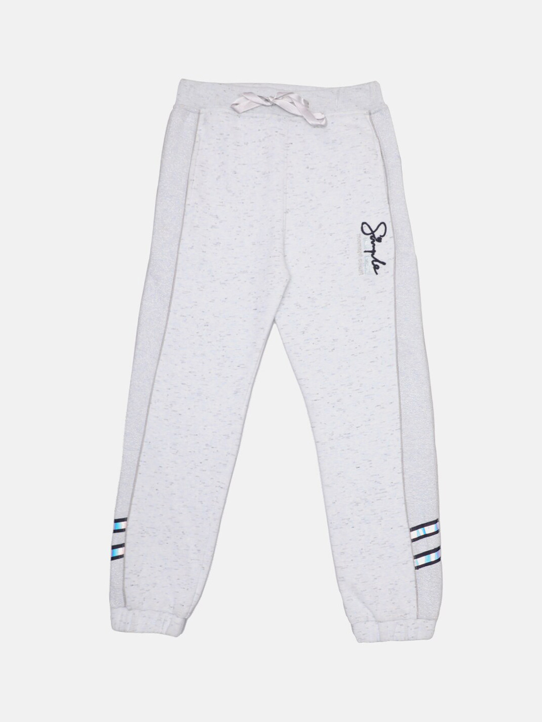 

CHIMPRALA Girls White Solid Cotton Joggers