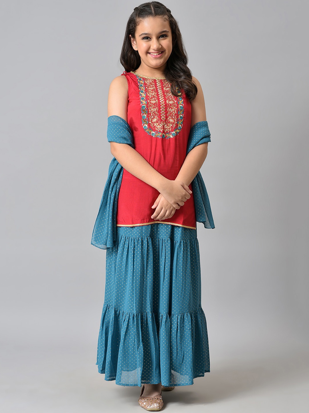 

AURELIA Girls Red Clothing Set