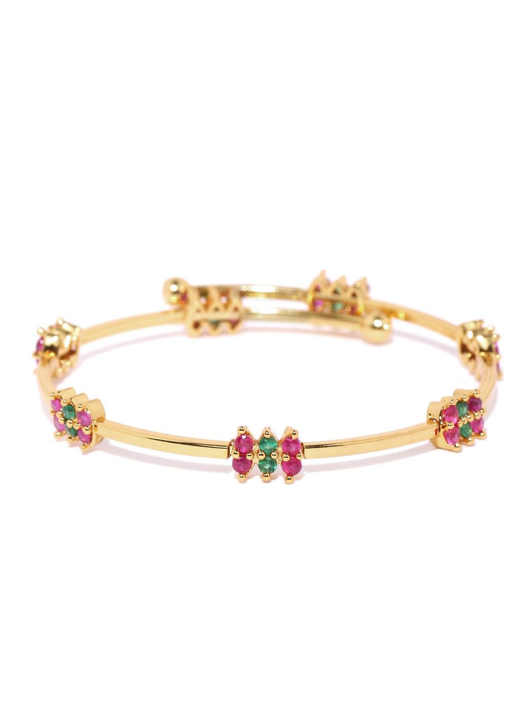 

Zaveri Pearls Gold-Toned Stone-Studded Bracelet
