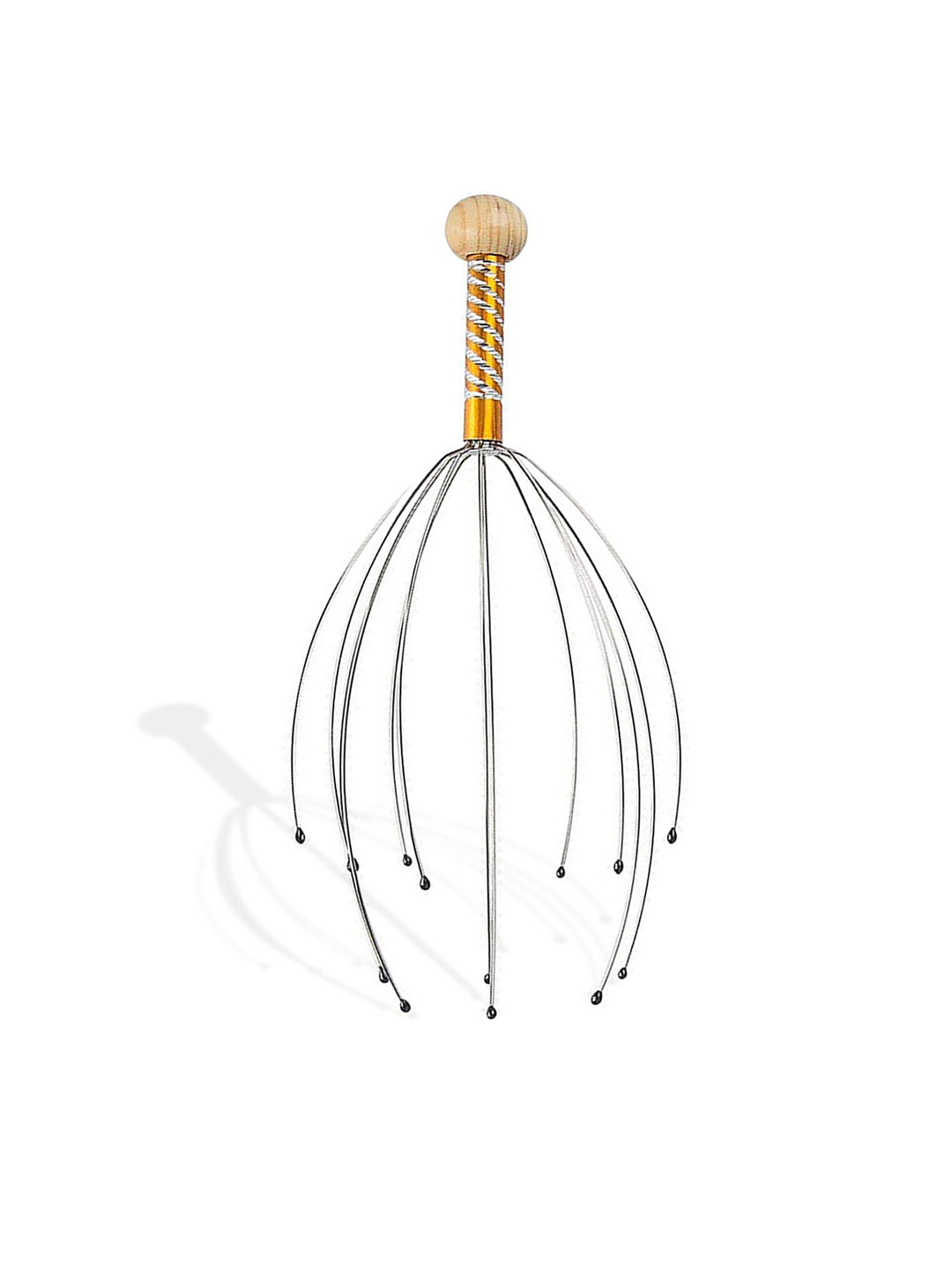 

ZURU BUNCH Unisex Steel Selfly Hair Scalp Massager, Gold