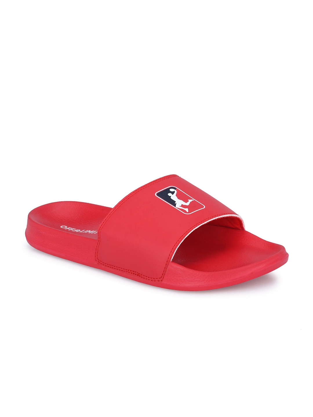 

OFF LIMITS Men Printed Sliders, Red