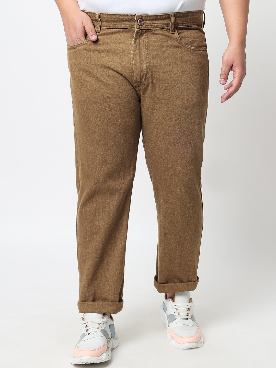 

FEVER Men Brown Straight Fit Jeans