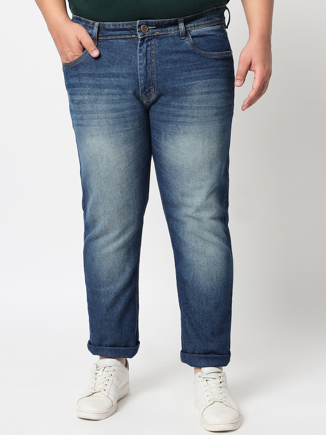 

FEVER Men Blue Slim Fit Heavy Fade Stretchable Jeans
