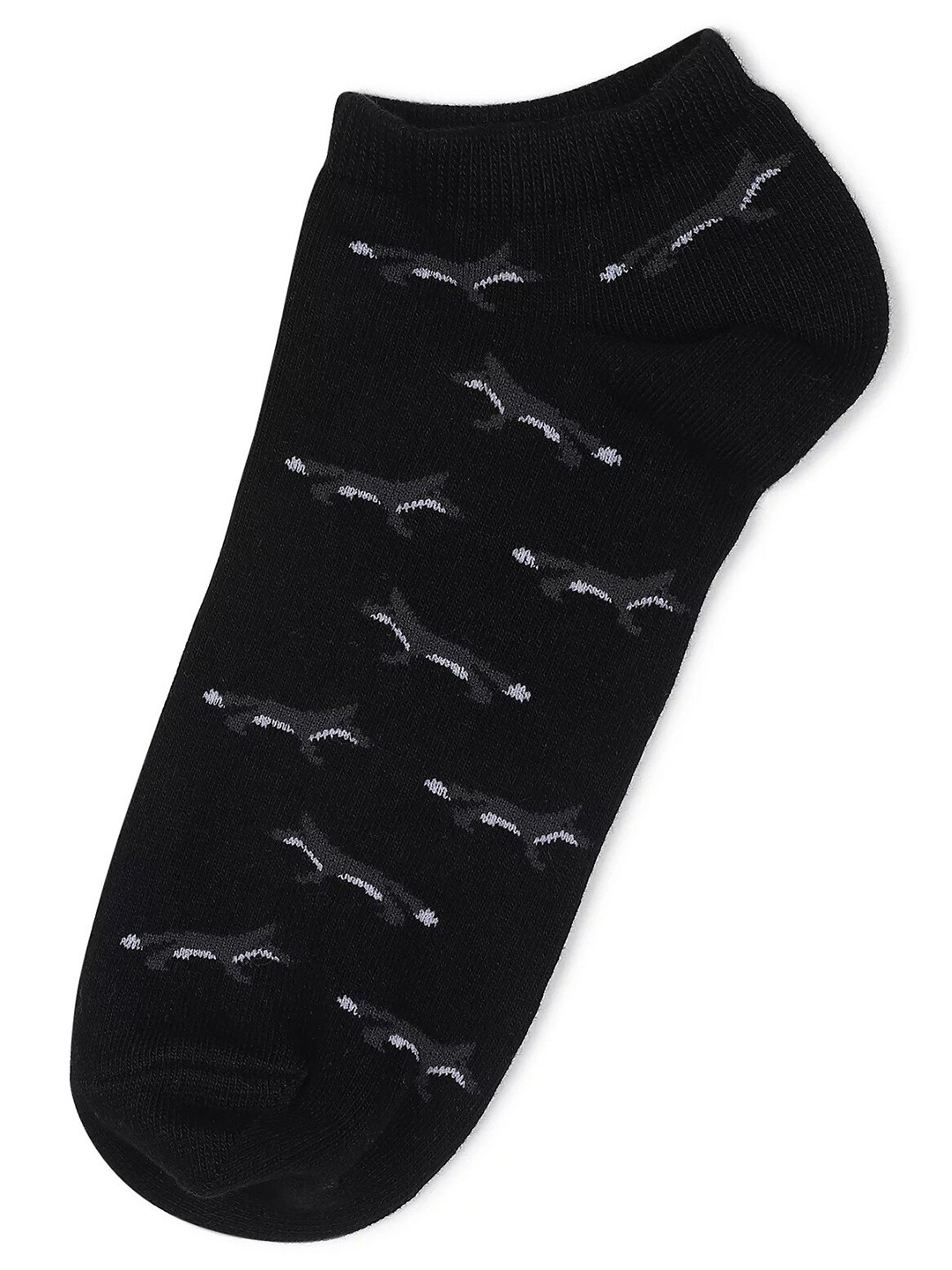 

Marks & Spencer Men Black Patterned Ankle Length Socks