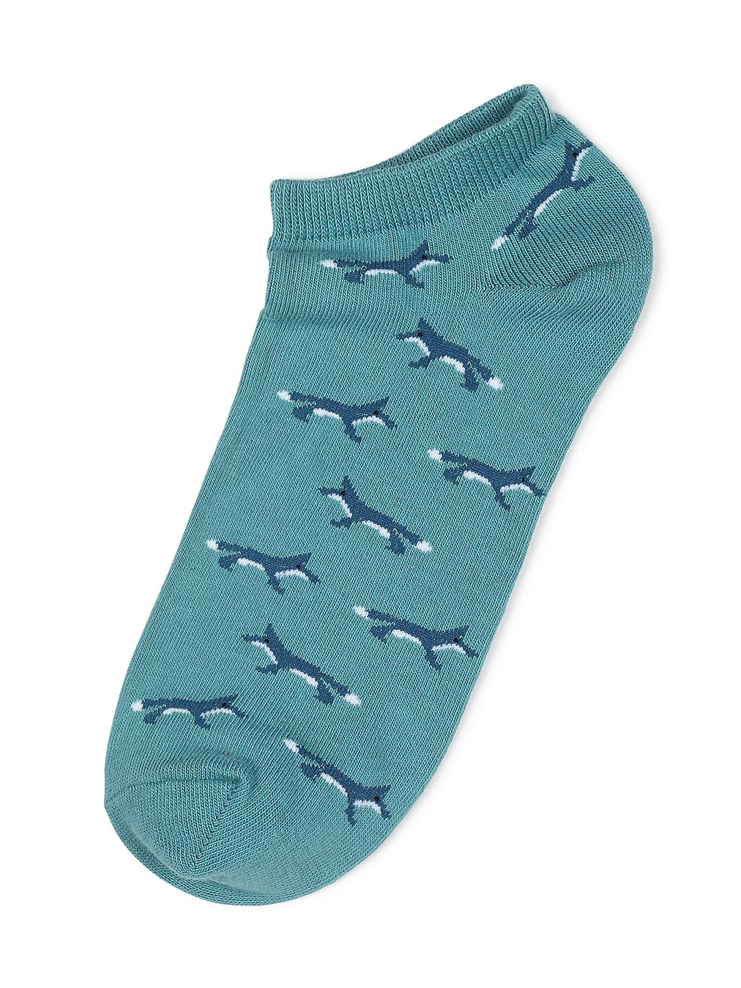 

Marks & Spencer Men Blue Patterned Ankle-Length Socks