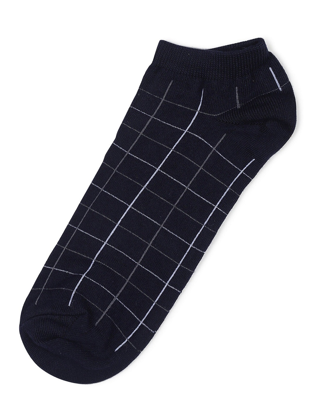 

Marks & Spencer Men Navy Blue Patterned Ankle-Length Socks