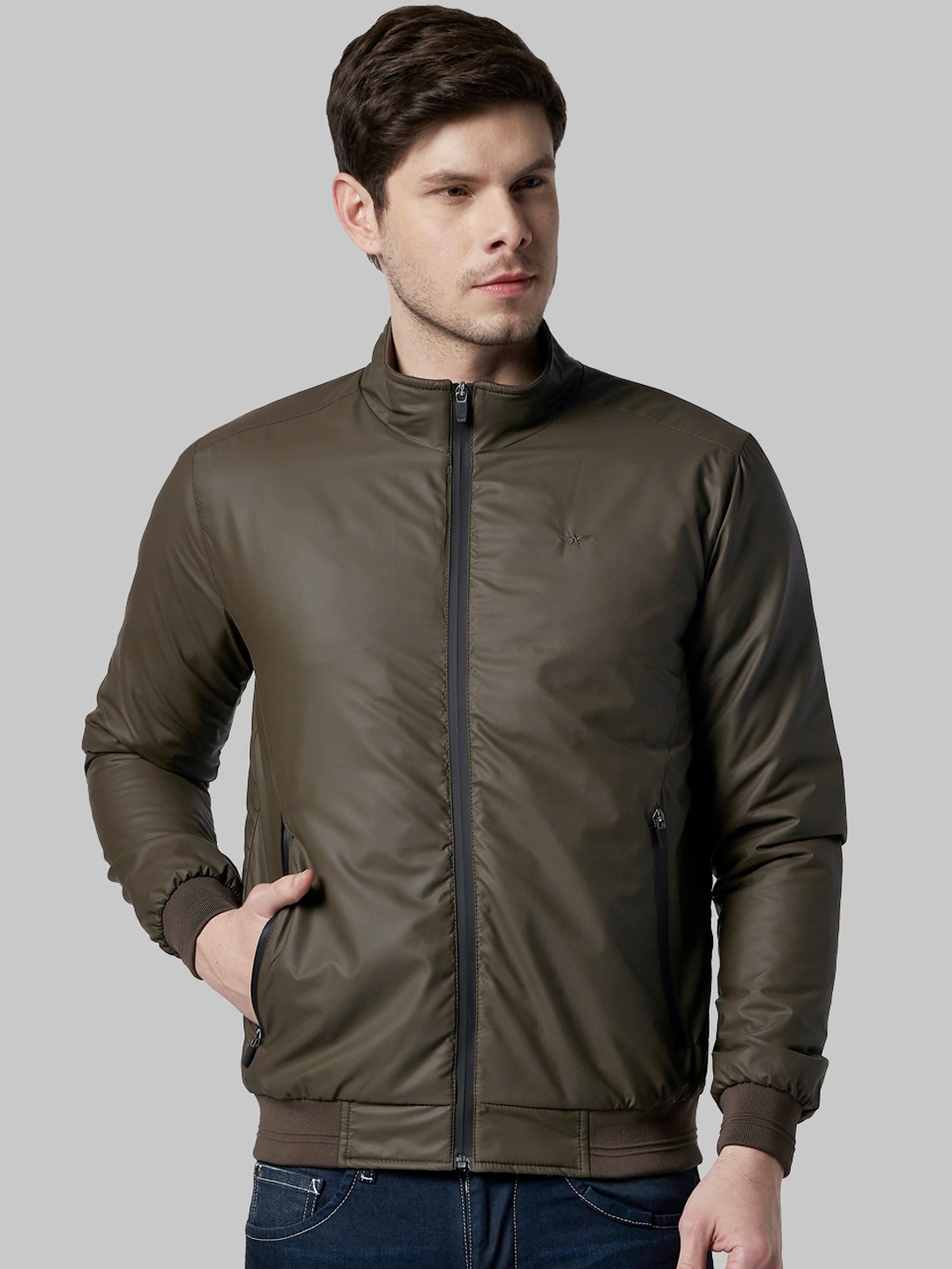 

Park Avenue Men Green Bomber Jacket