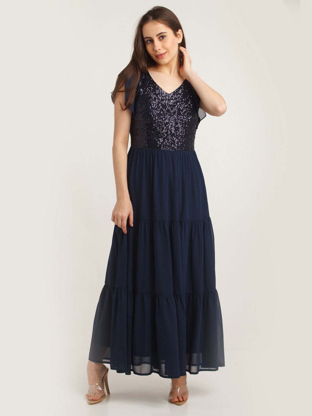 

Zink London Blue Maxi Dress