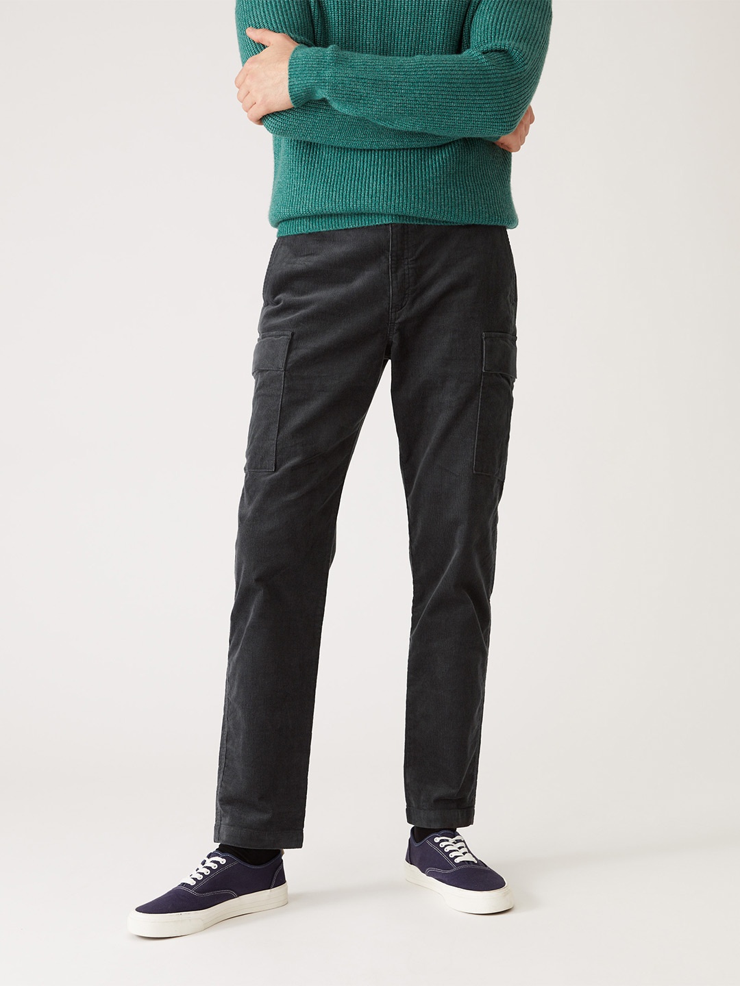 

Marks & Spencer Men Grey Cargos Trousers