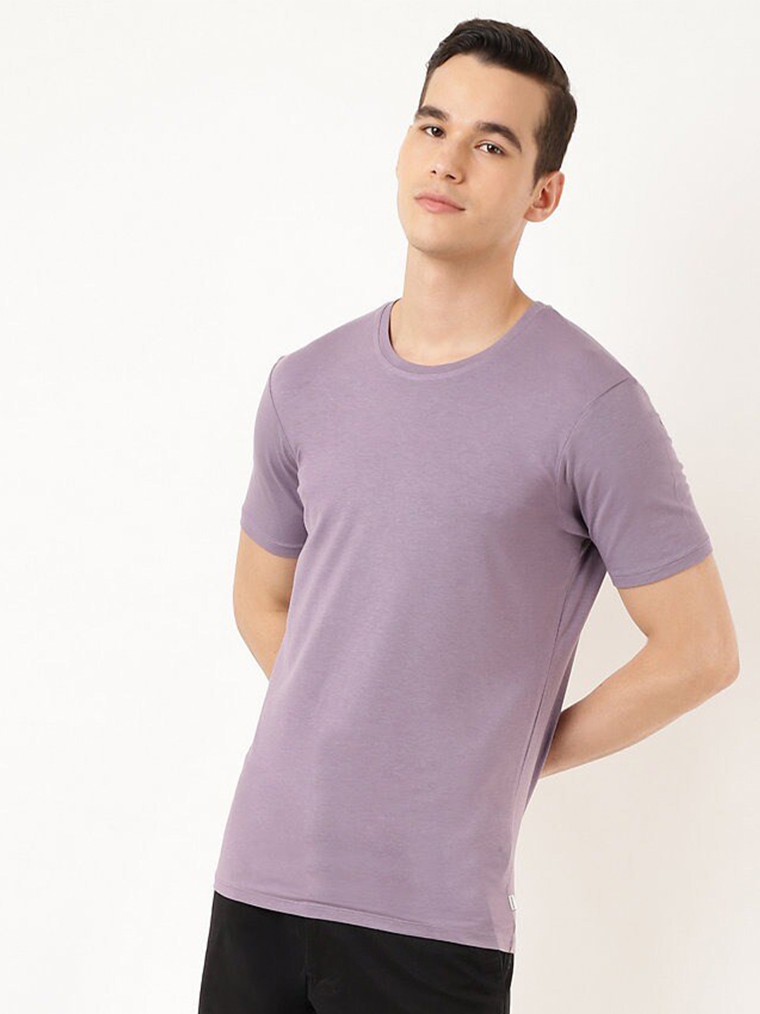 

Marks & Spencer Men Purple T-shirt