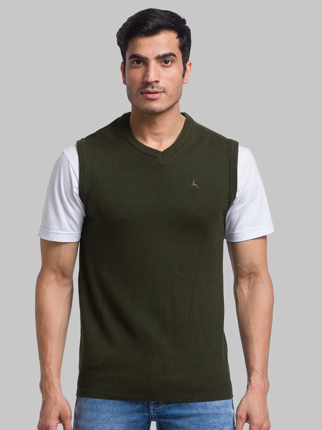 

Parx Men Green Sweater Vest