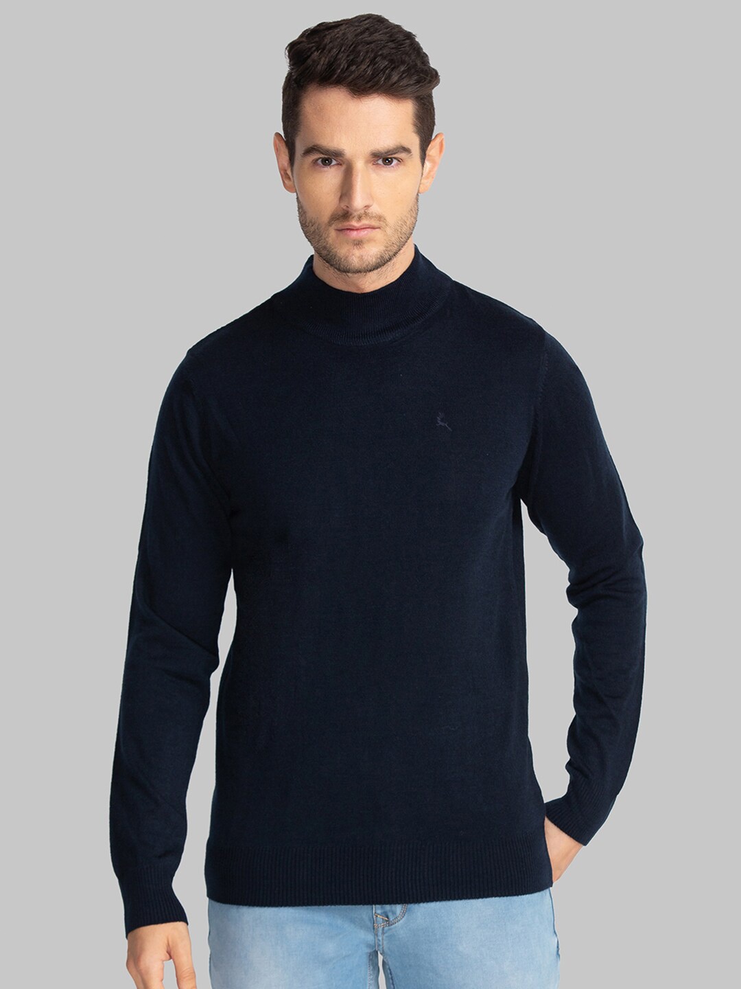 

Parx Men Navy Blue Pullover