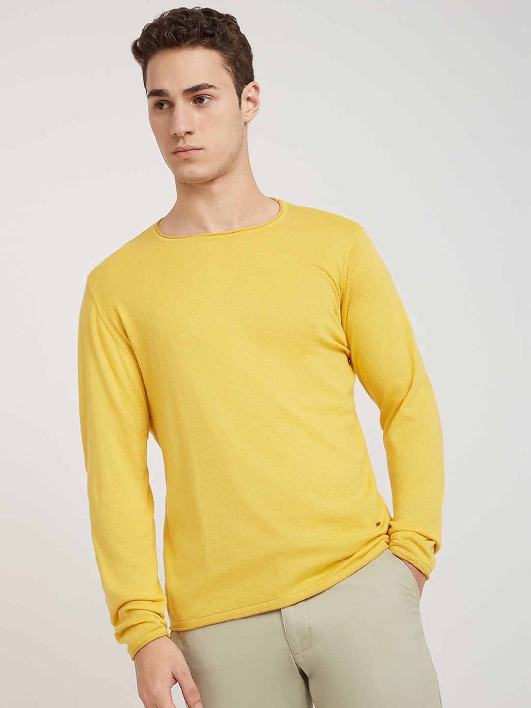 

Parx Men Yellow Pullover