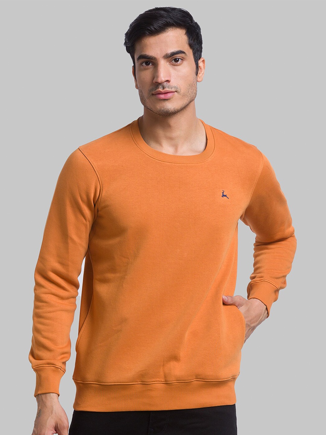 

Parx Men Orange Sweatshirt