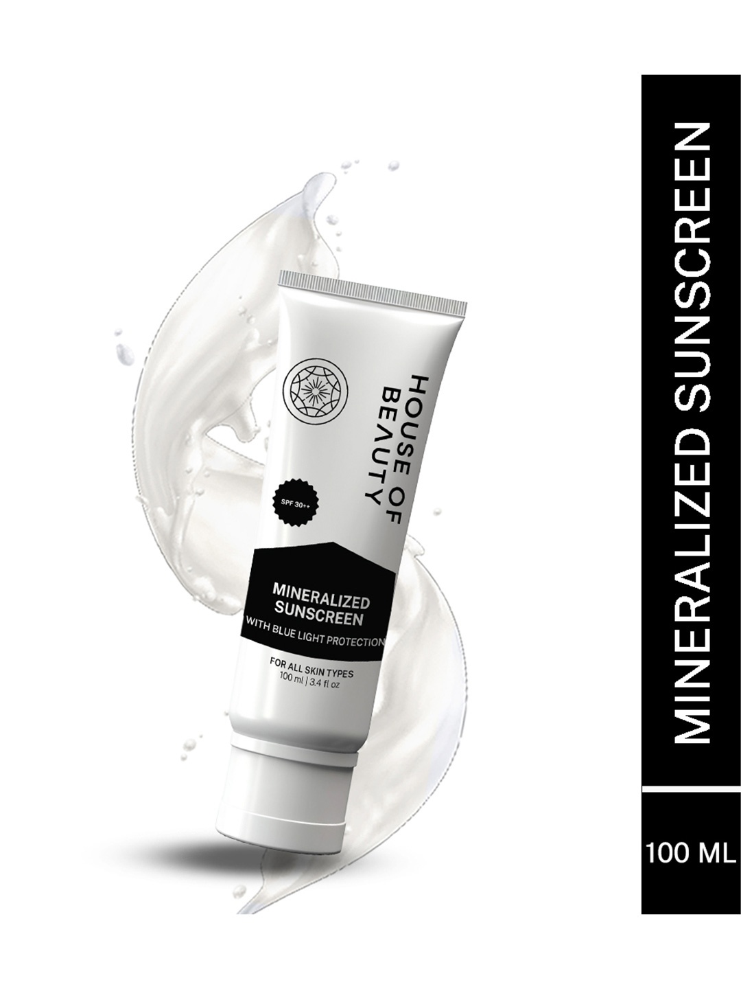 

House of Beauty Mineral Sunscreen 100ml, Blue