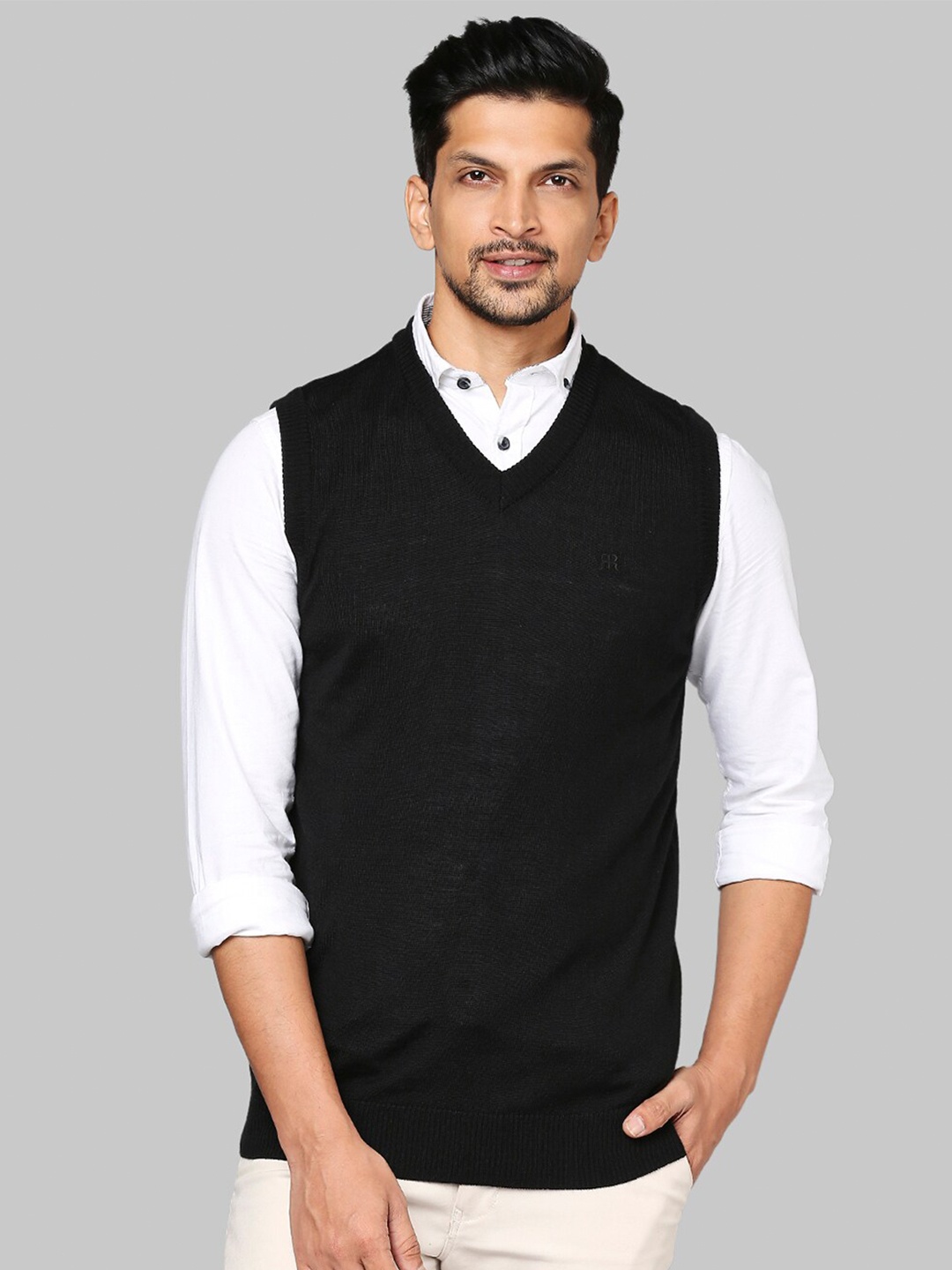 

Raymond Men Black Sweater Vest