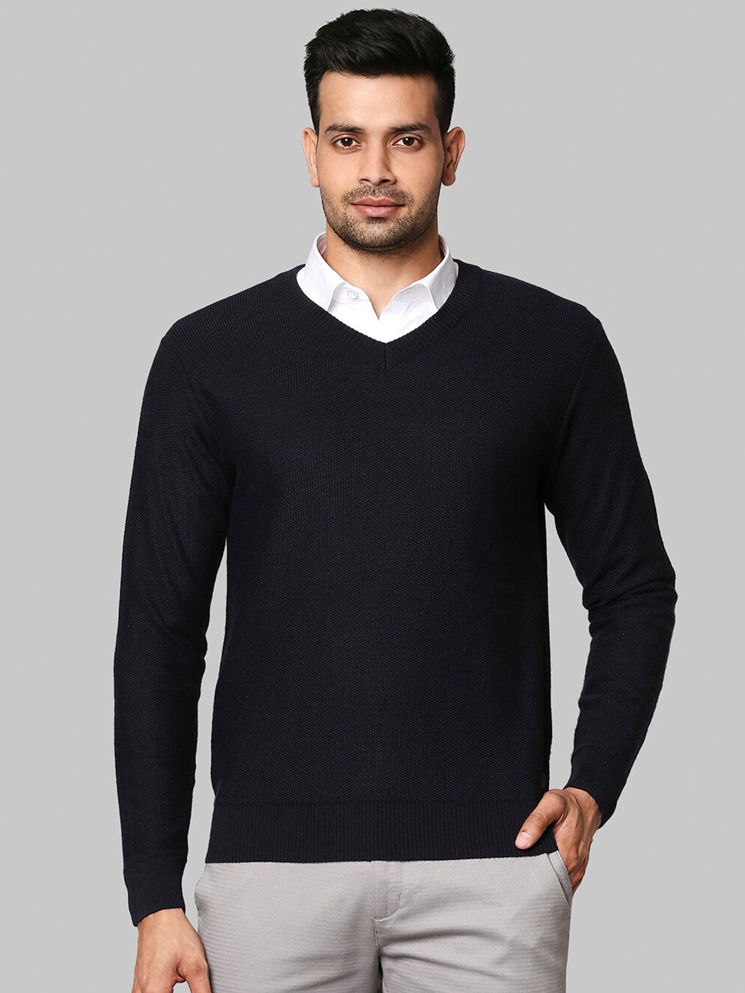 

Raymond Men Navy Blue Pullover