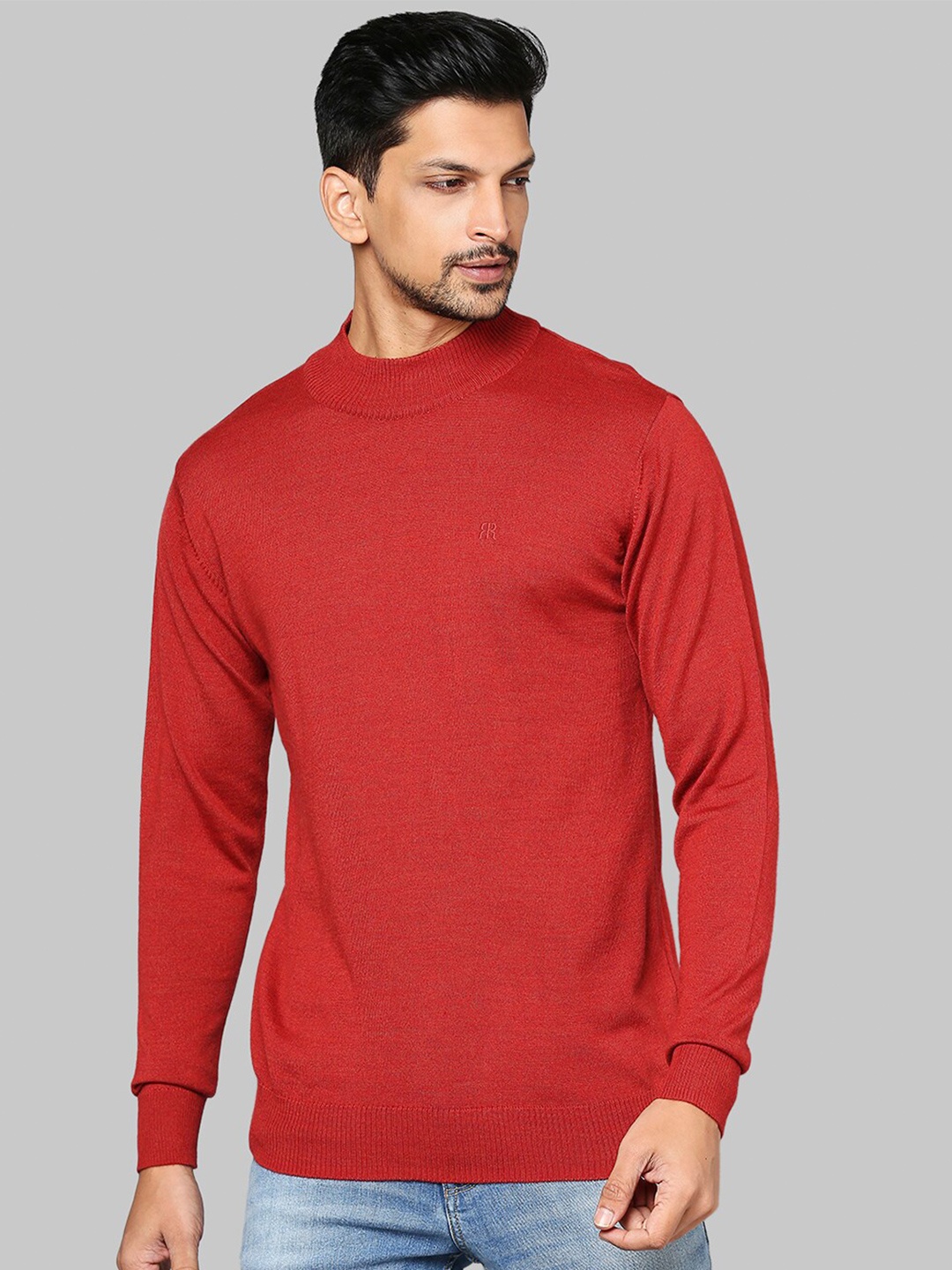 

Raymond Men Red Solid Pullover