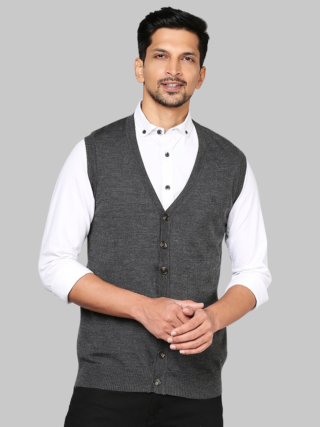 

Raymond Men Grey Sweater Vest