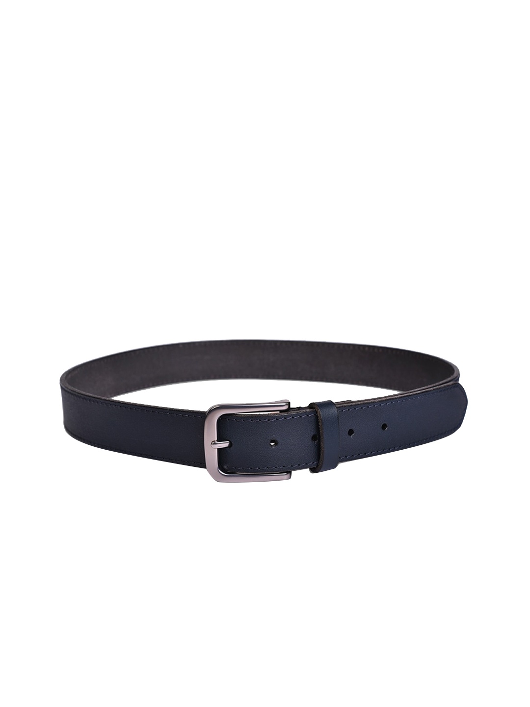 

Belwaba Men Leather Belt, Navy blue