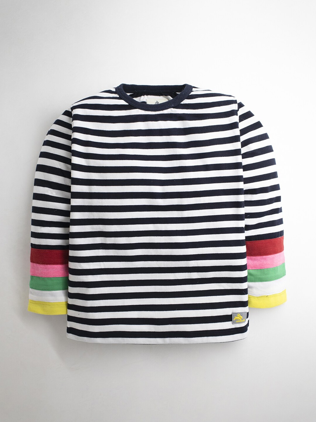

Cherry Crumble Boys Black & White Striped T-shirt