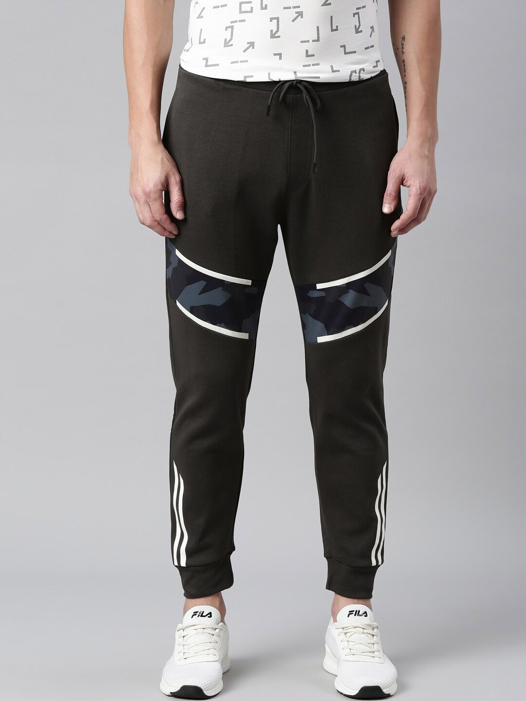 

Proline Active Men Olive Green Solid Cotton Jogger Track Pants