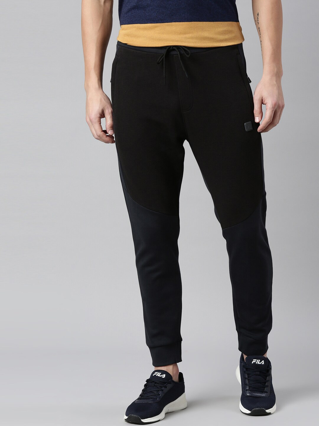 

Proline Active Men Black Solid Cotton Track Pants