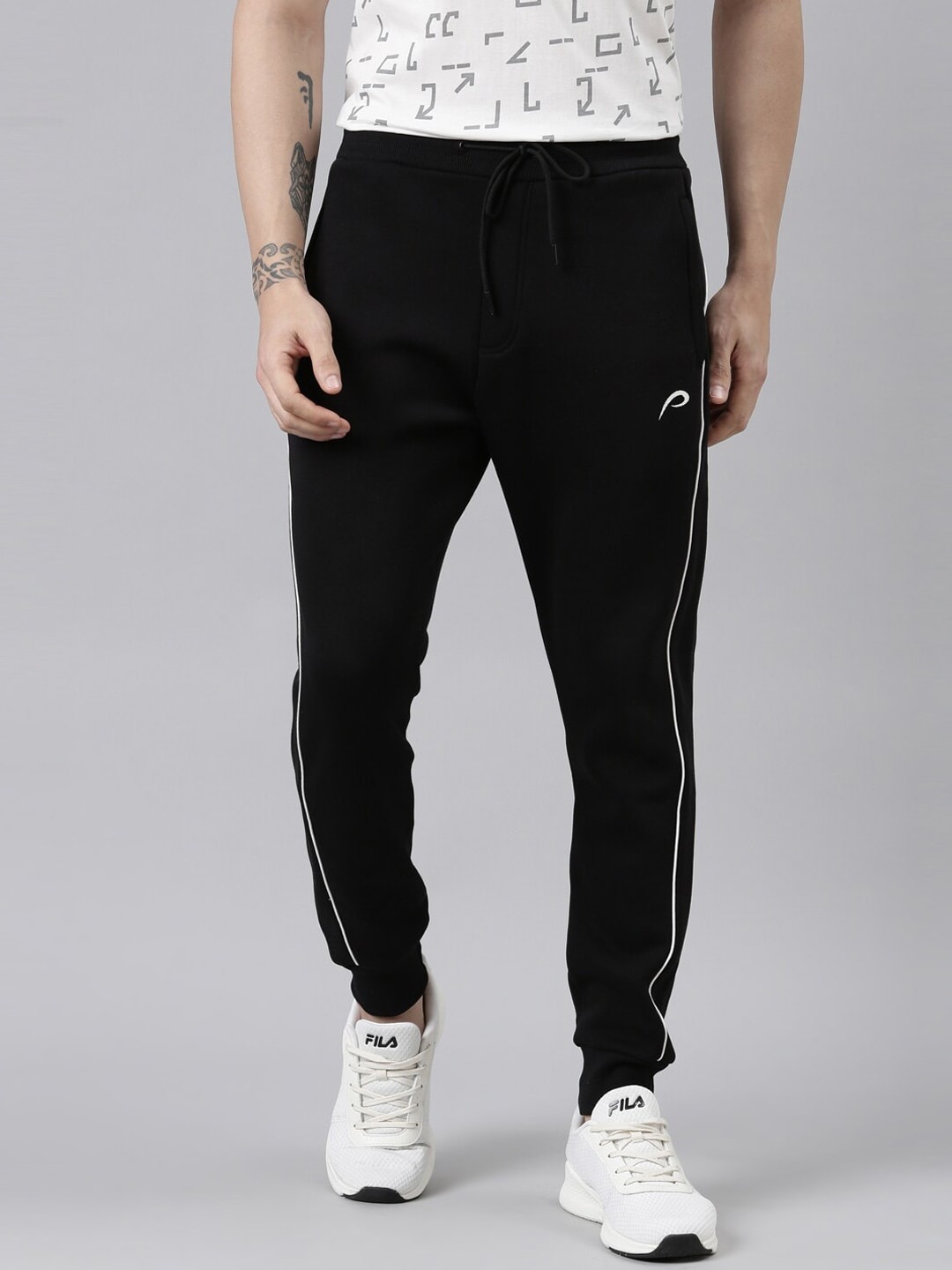 

Proline Active Men Black Solid Cotton Joggers