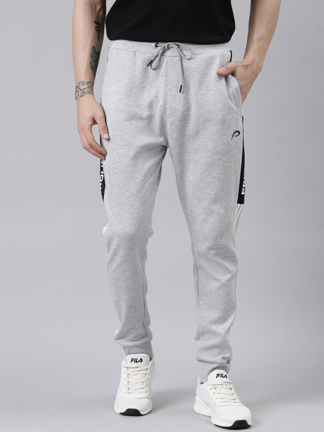 

Proline Active Men Grey Solid Joggers