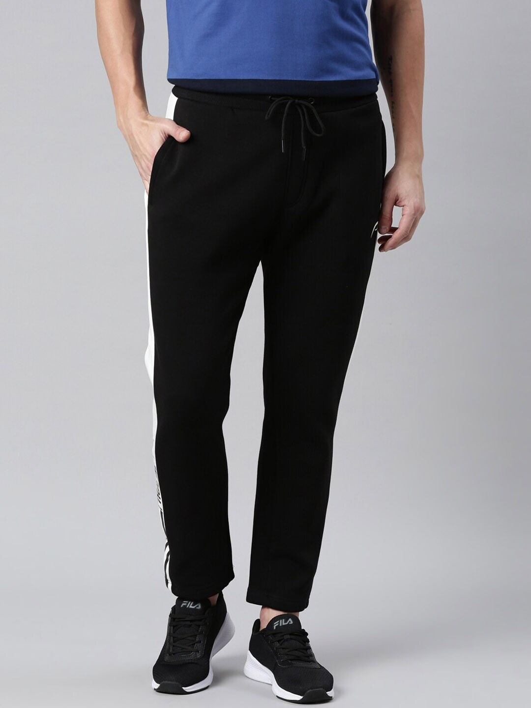 

Proline Active Men Black Solid Cotton Track Pants