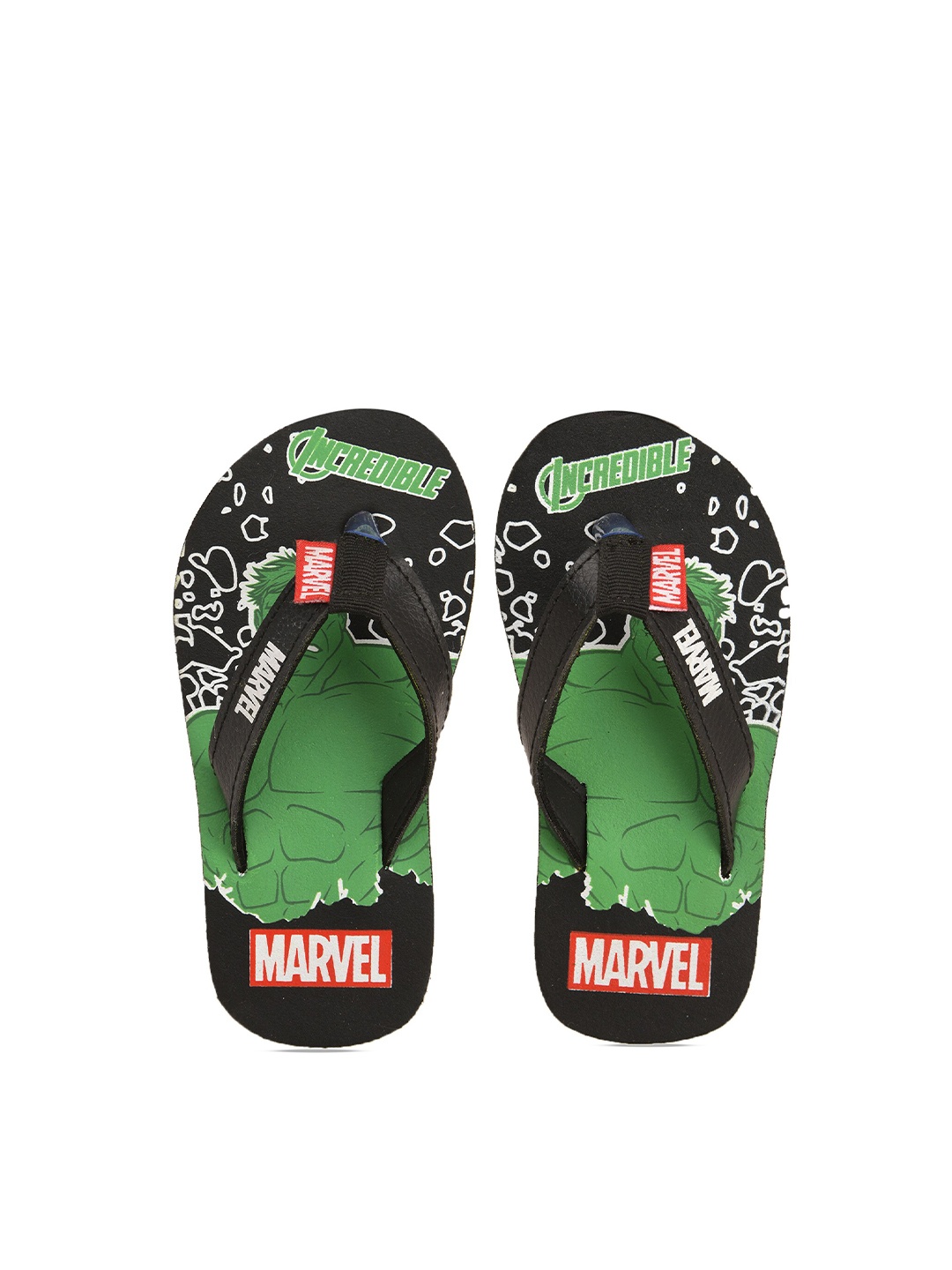 

toothless Boys Printed Rubber Thong Flip-Flops, Black