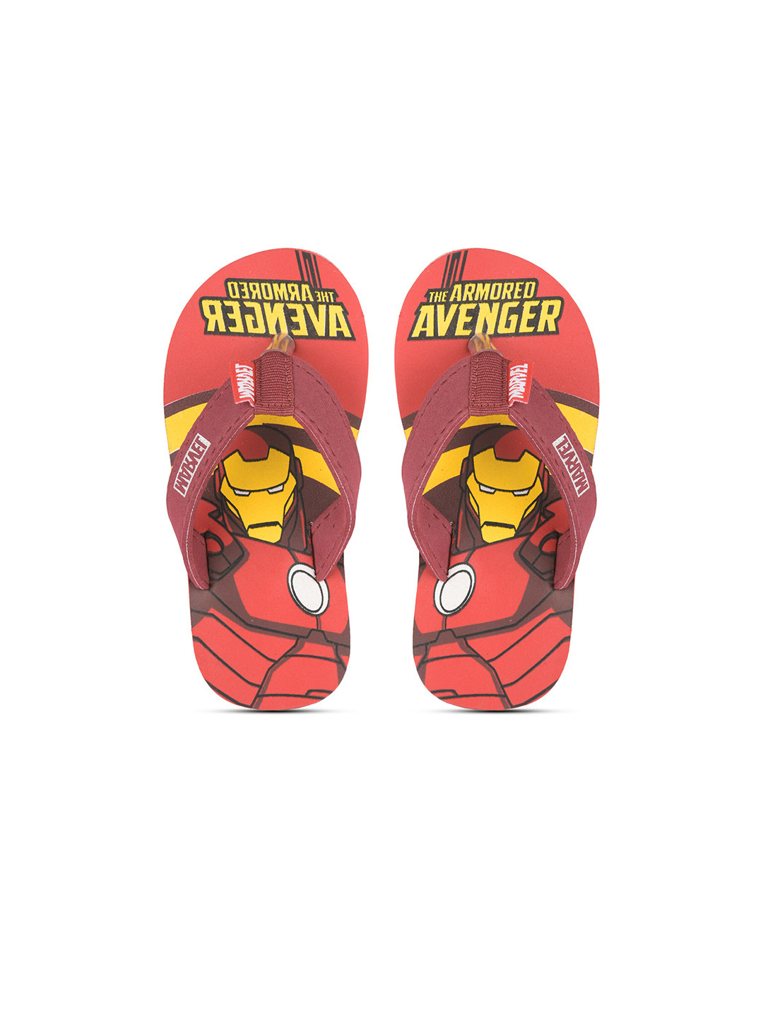 

toothless Boys Printed Rubber Thong Flip-Flops, Red
