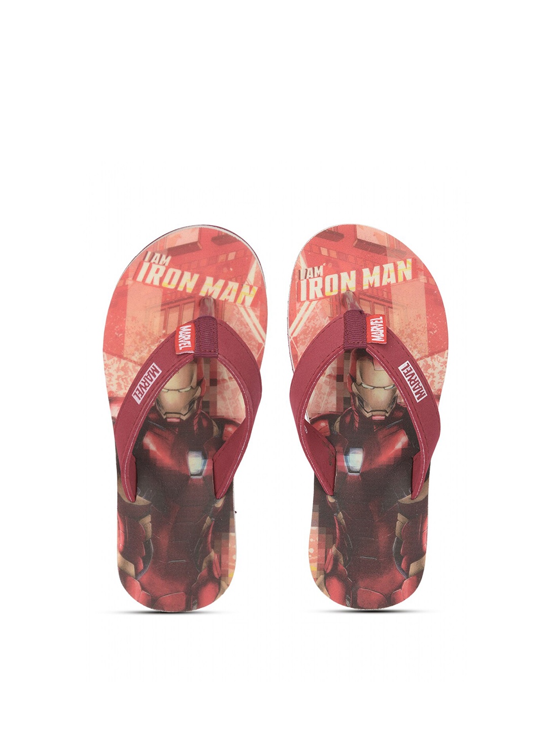 

toothless Boys Printed Rubber Thong Flip-Flops, Red