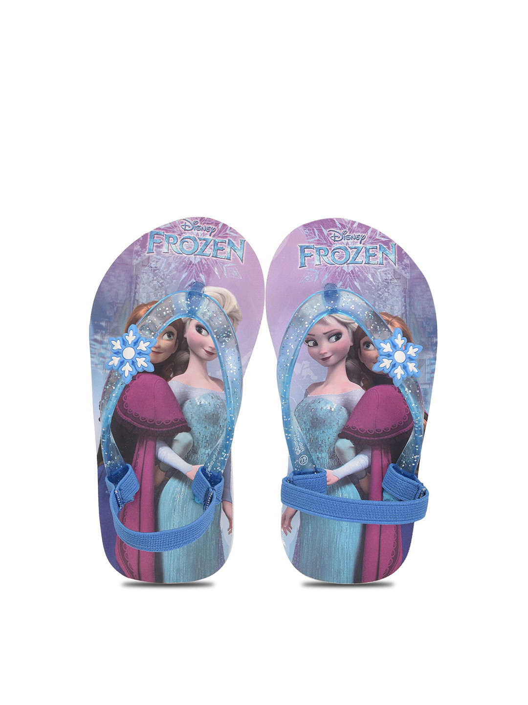 

toothless Girls Printed Rubber Thong Flip-Flops, Blue