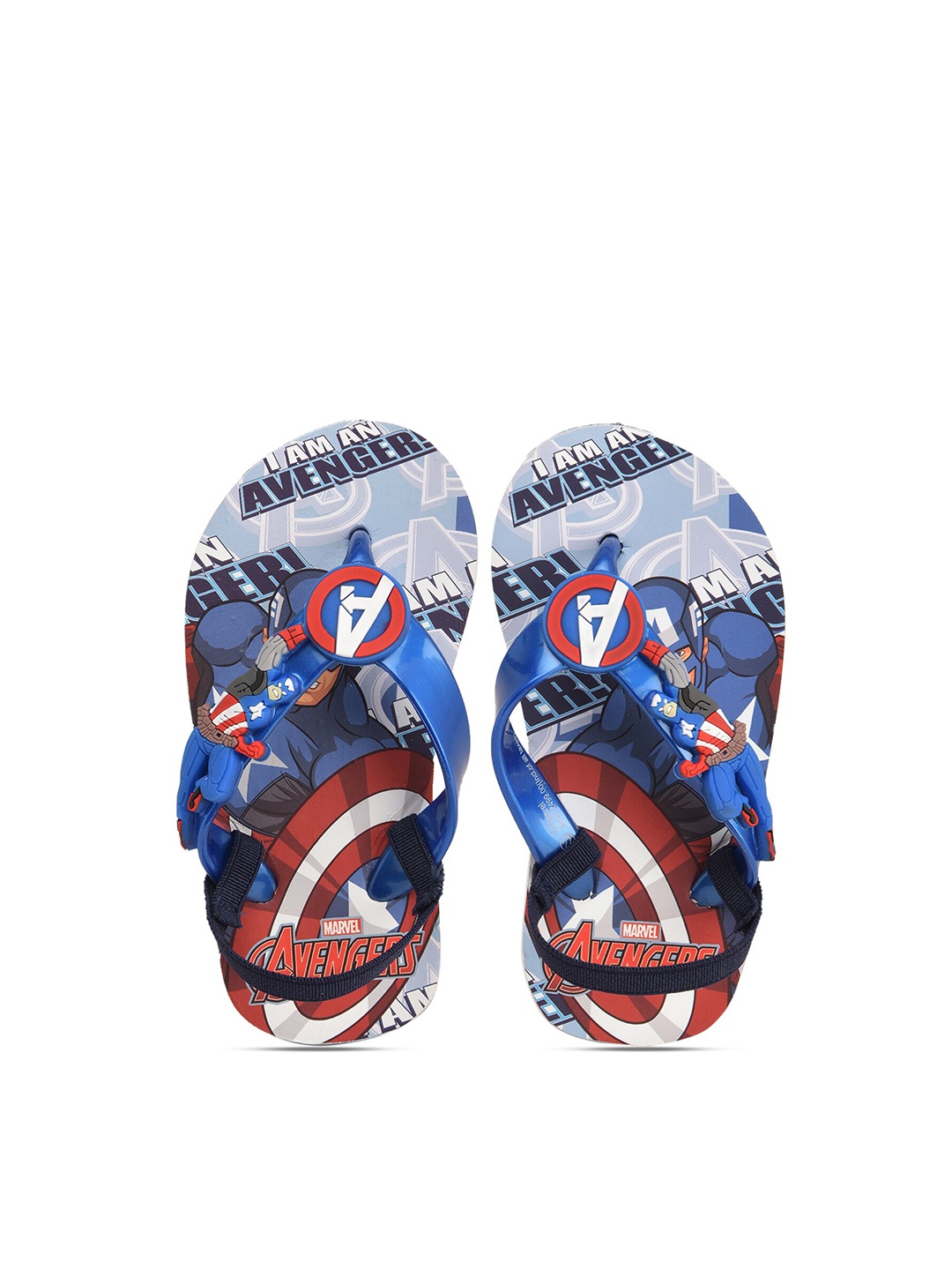 

toothless Boys Printed Rubber Thong Flip-Flops, Blue