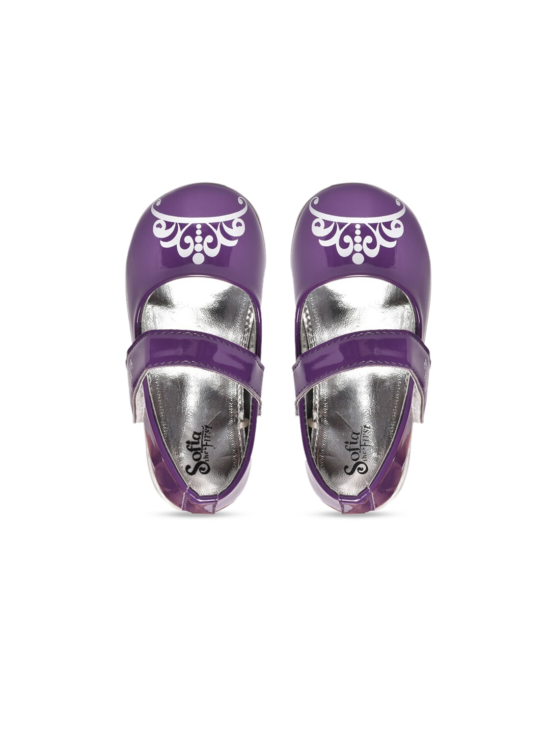 

toothless Girls Purple Printed Ballerinas Flats