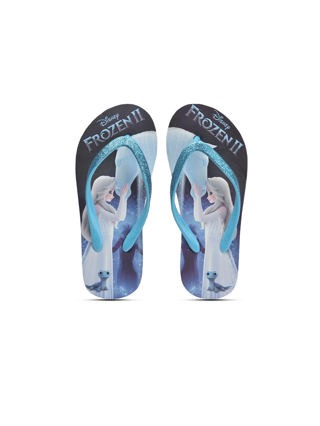 

toothless Girl Printed Rubber Thong Flip-Flops, Green