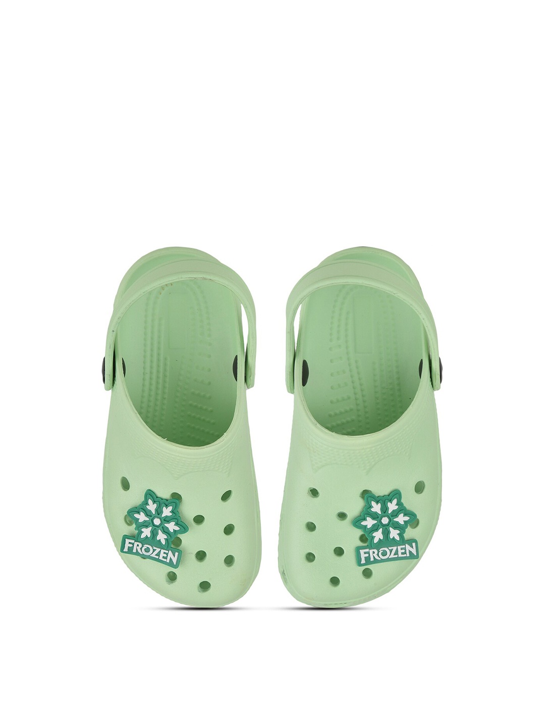 

toothless Girls Printed Rubber Clogs, Green