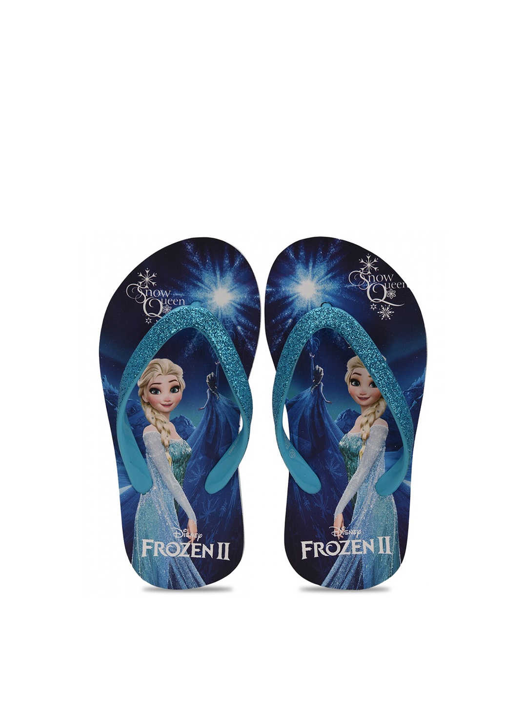 

toothless Girls Printed Rubber Thong Flip-Flops, Blue