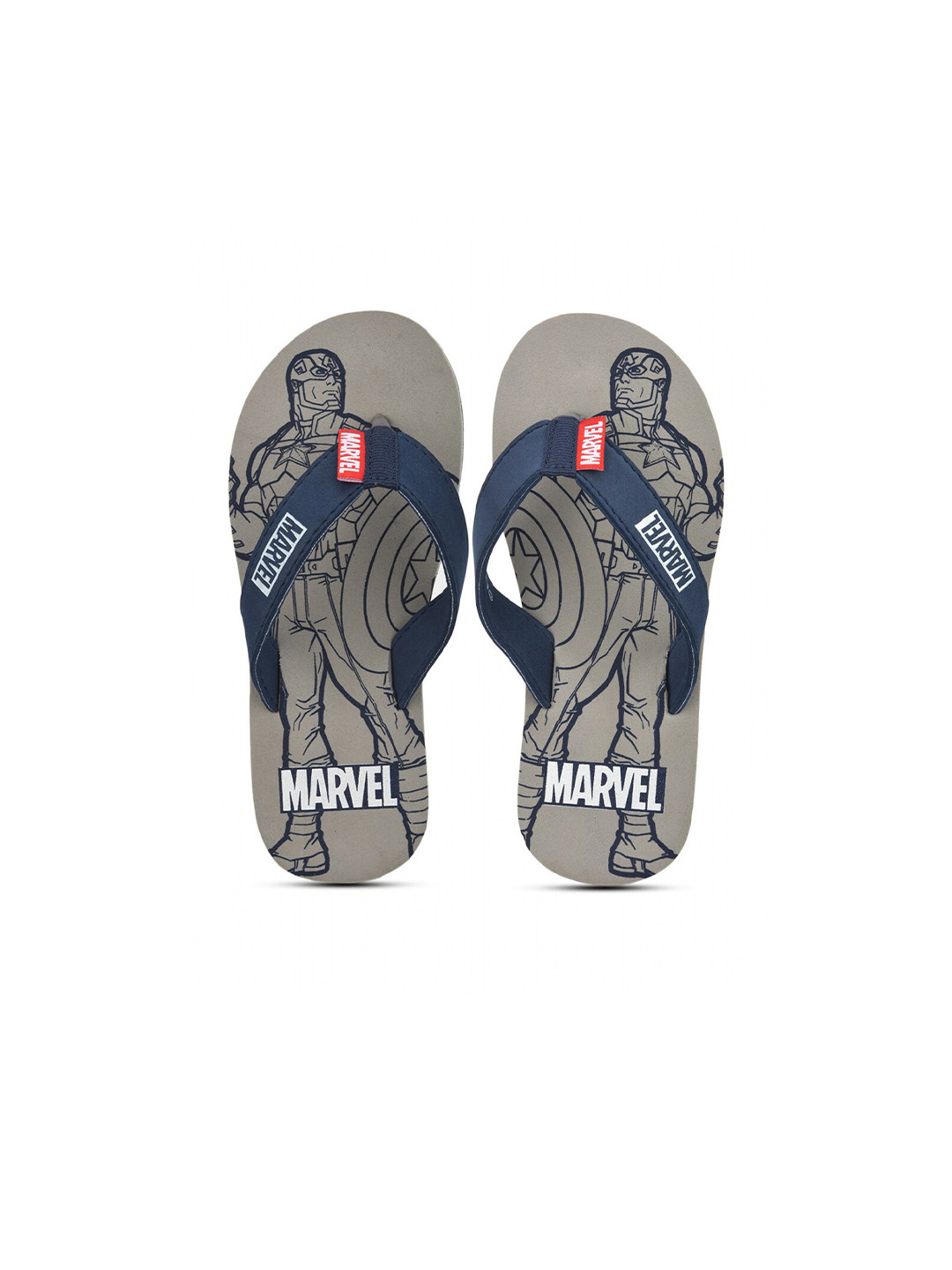 

toothless Boys Printed Rubber Thong Flip-Flops, Grey