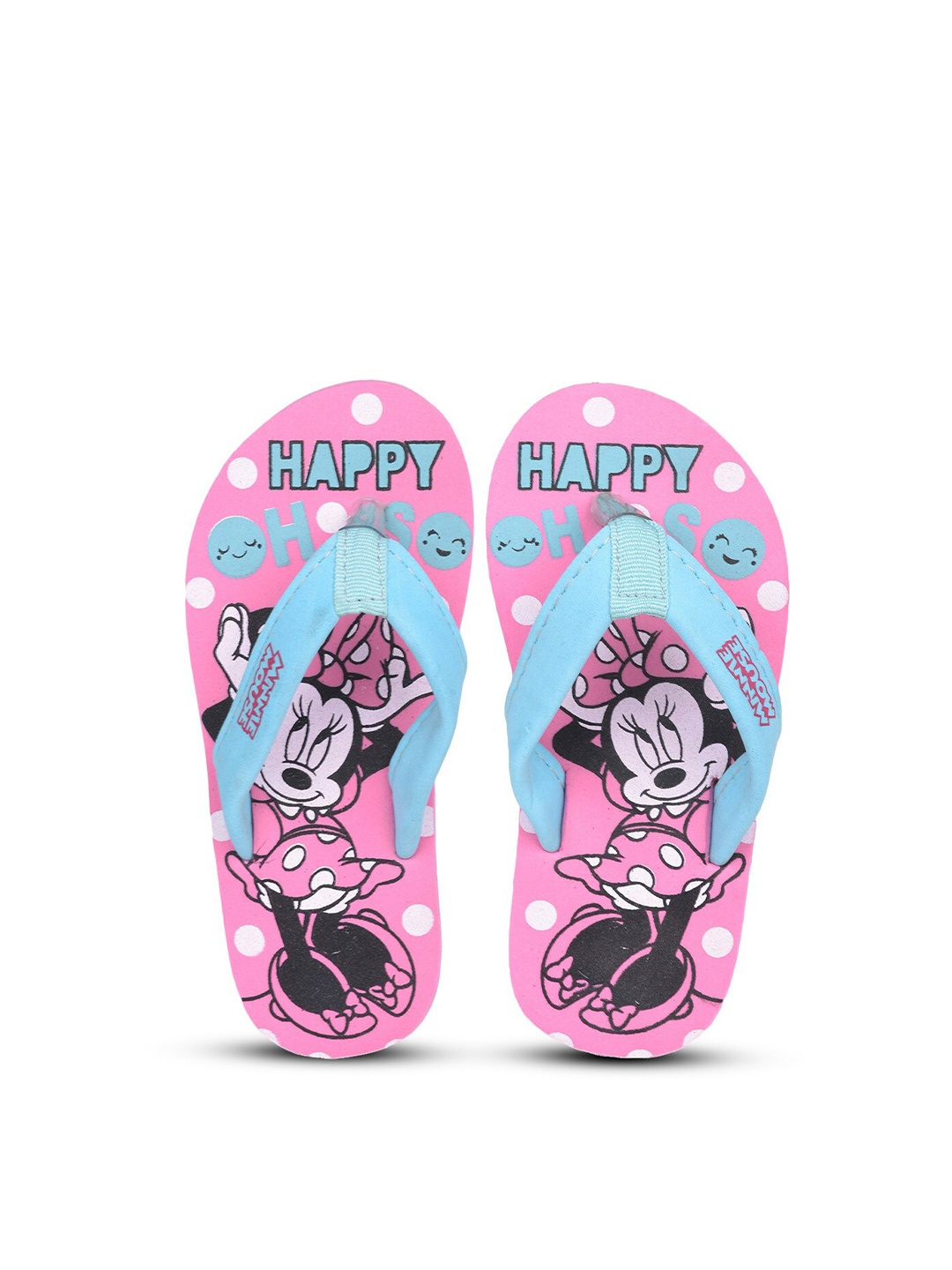 

toothless Girls Printed Rubber Thong Flip-Flops, Pink