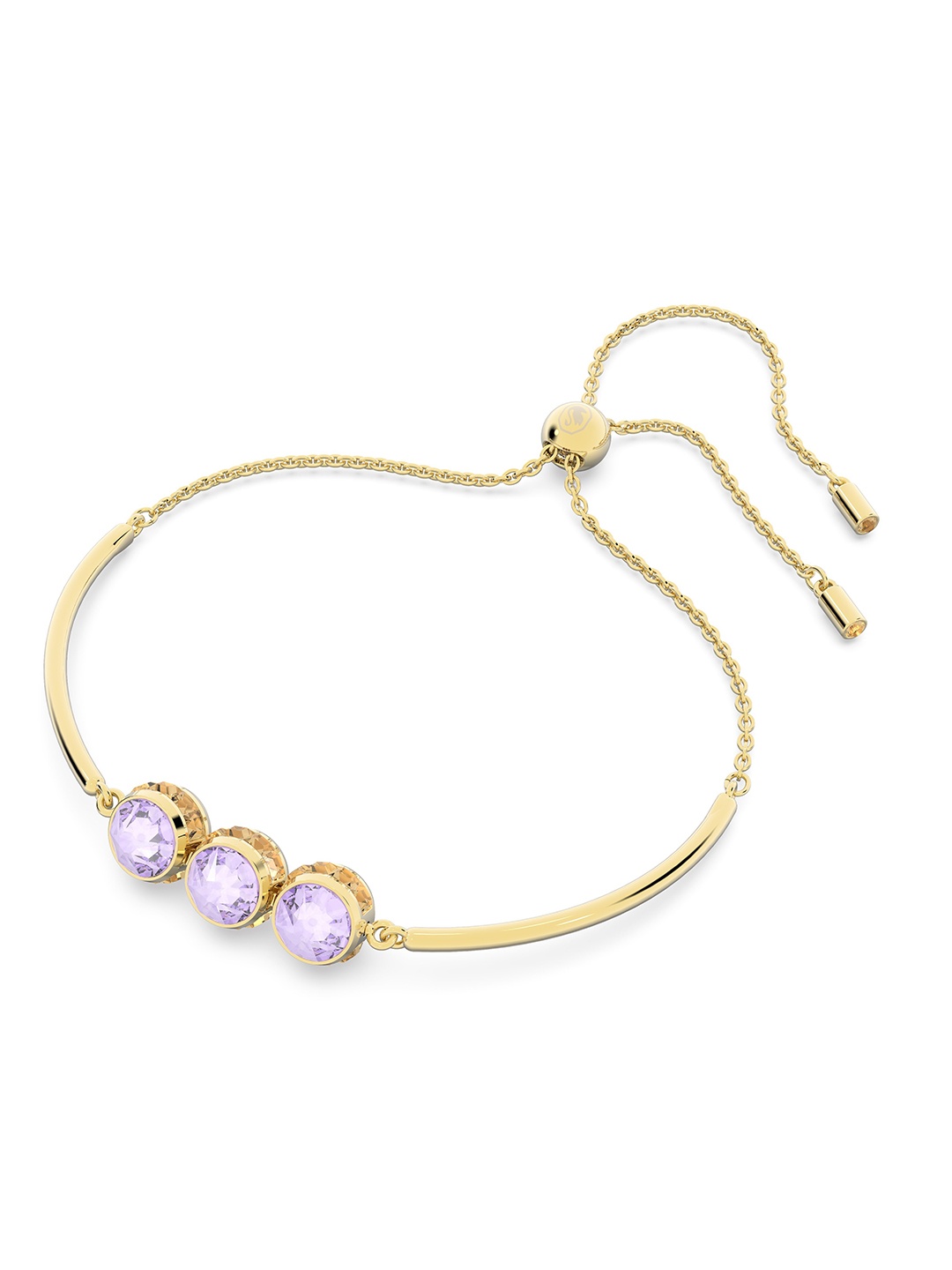 

Swarovski Multicolored Gold Plated Round Cut Chroma Bracelet
