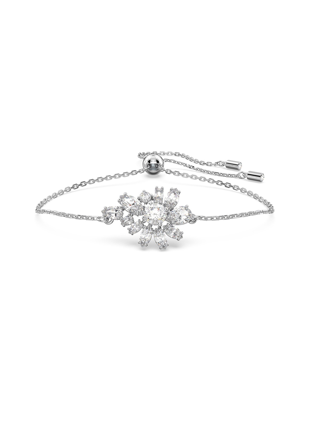 

SWAROVSKI Women GEMA BRACELET FLOWER CRY RHS M, Silver