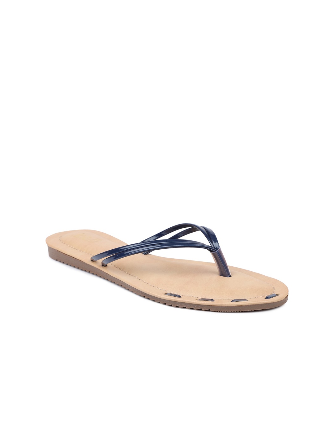 

Inc 5 Women Navy Blue Embellished Party Open Toe Flats