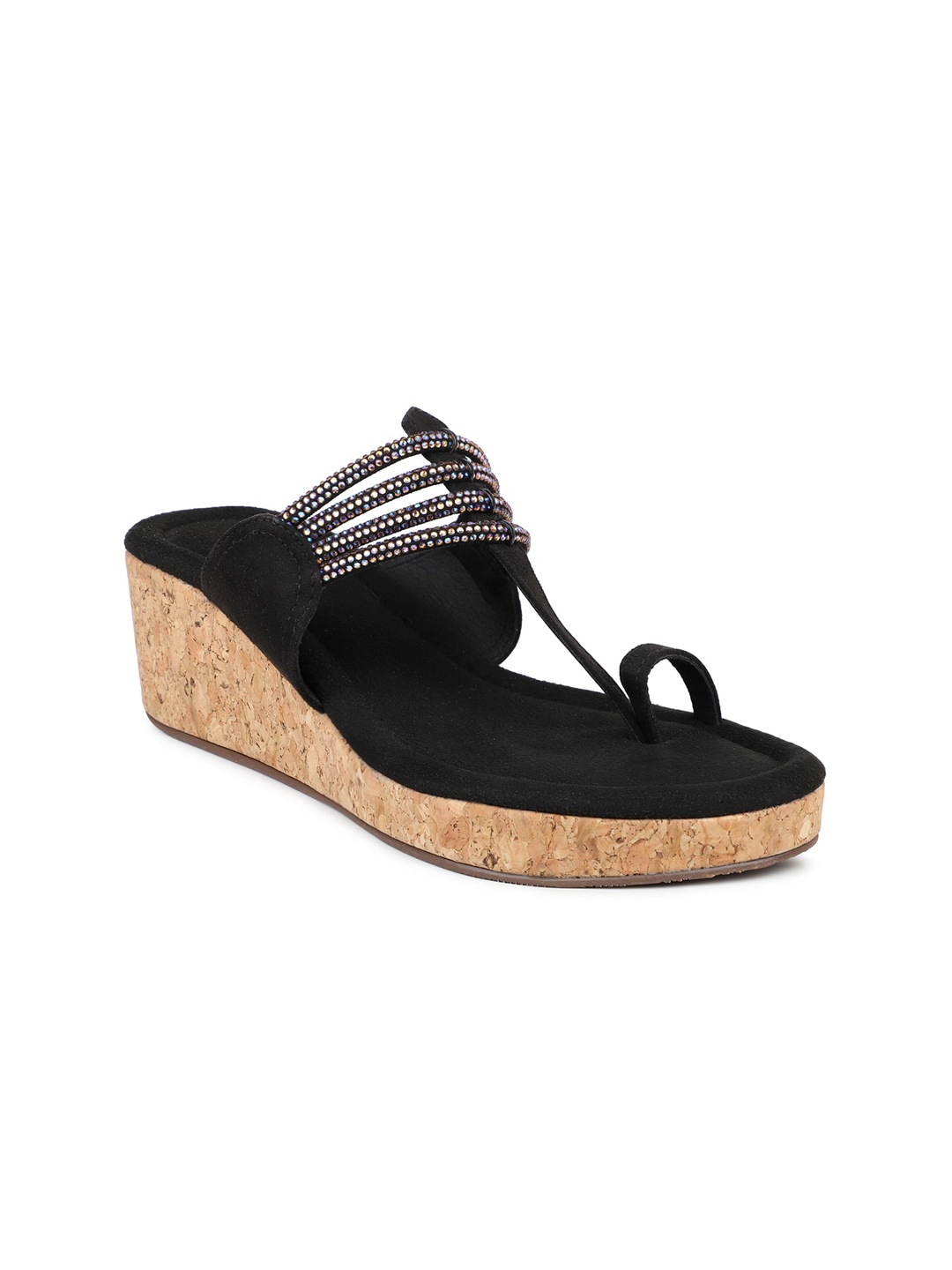 

Inc 5 Women Black Ethnic One Toe Flats