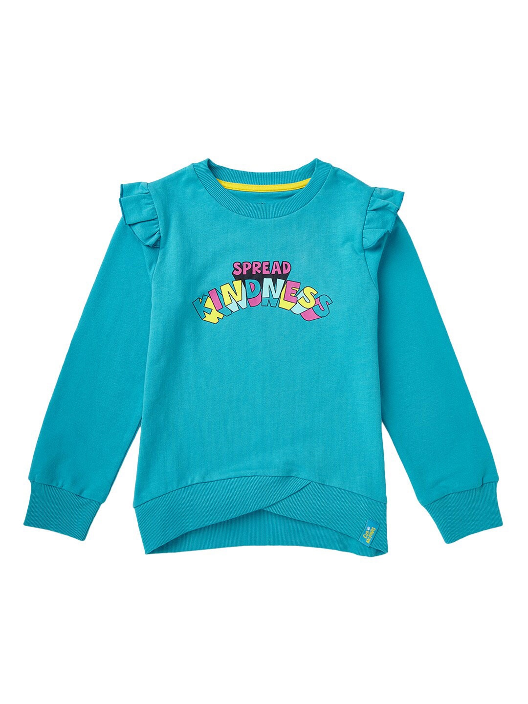 

Cub McPaws Girls Typography Printed Sweatshirt, Blue